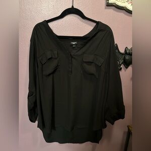 Torrid Harper 3/4 Sleeve Pullover Blouse